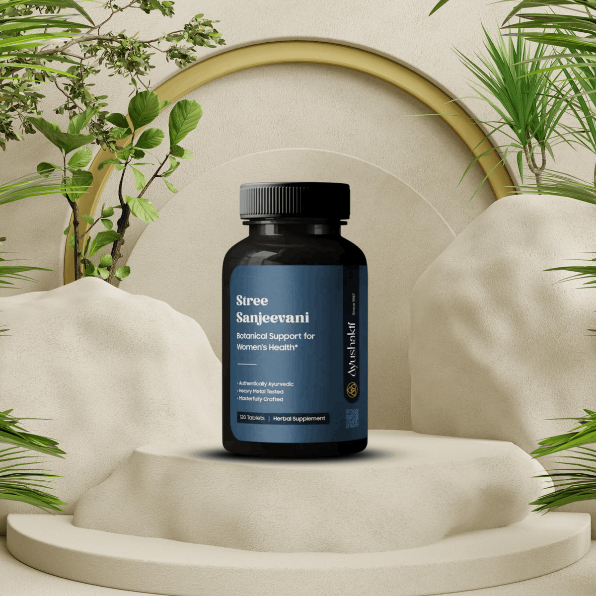 Ayushakti Stree Sanjivani 120 Tablets - Improves fertility and Quality of follicles - Ayurvedic Nature Care
