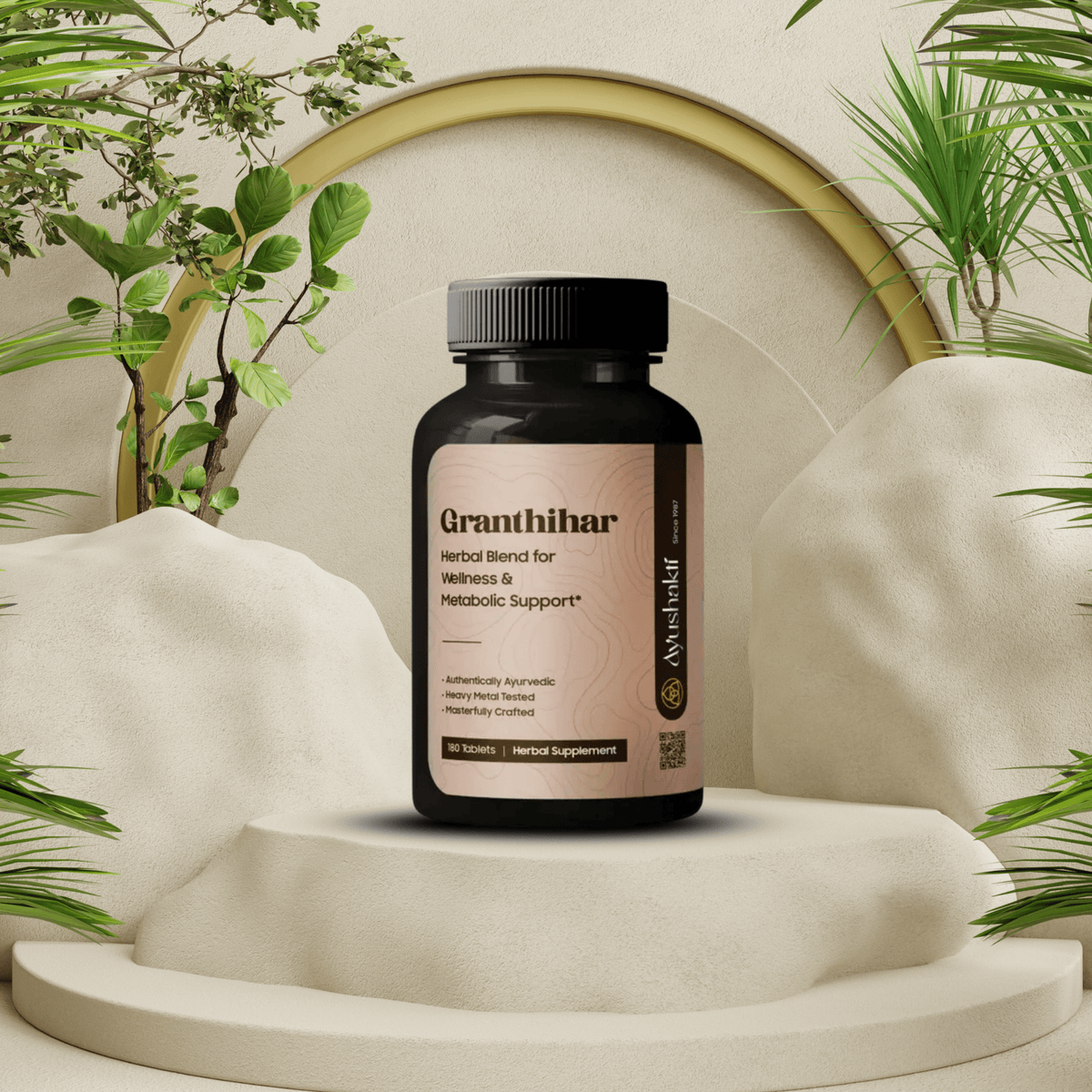 Ayushakti Granthihar 180 Tablets - Fibroid - Ayurvedic Nature Care
