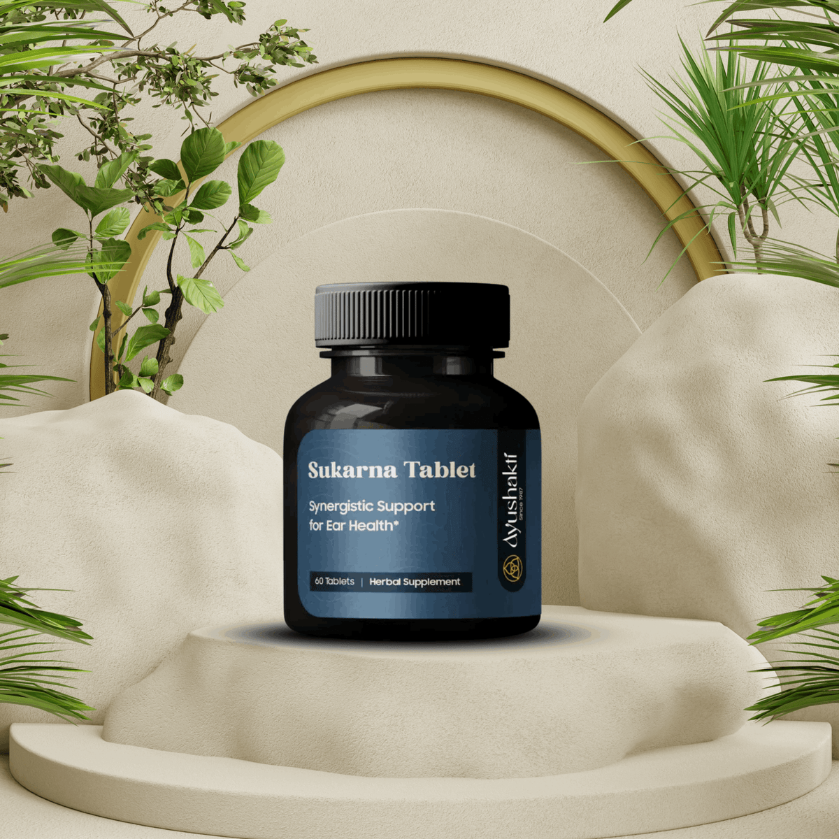 Ayushakti Sukarna 60 Tablets - Healthy Ear Functions - Ayurvedic Nature Care